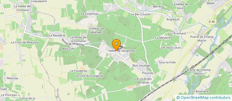 localisation de l'entreprise EARL CHRISTOPHE BONNEAU  VERNOU-SUR-BRENNE