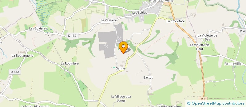 localisation de l'entreprise EARL CHRISTOPHE BOURGEOT à GOUVILLE-SUR-MER