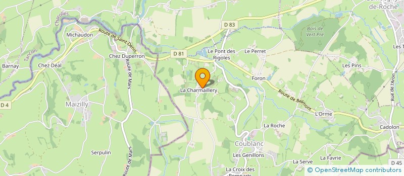 localisation de l'entreprise EARL CHRISTOPHE CHAVANON  COUBLANC