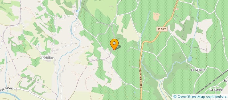 localisation de l'entreprise EARL CINQ PEYRES  CAHUZAC-SUR-VERE