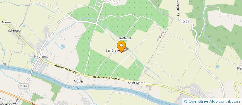 localisation de l'entreprise EARL CLAMENS  REYNIES