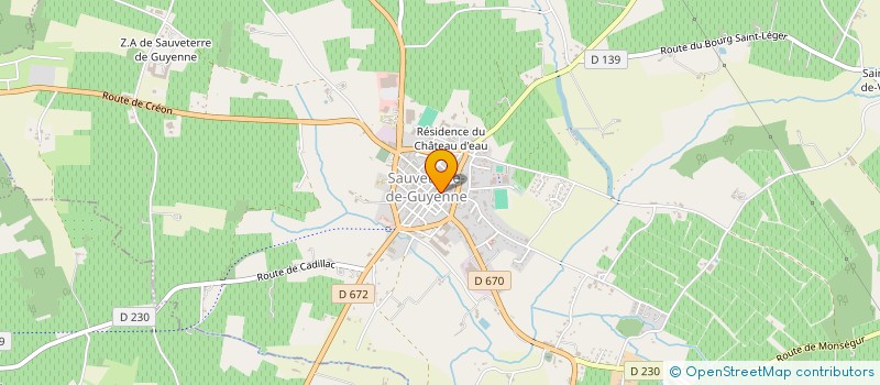 localisation de l'entreprise EARL CLAUDE LAVEIX  SAUVETERRE-DE-GUYENNE