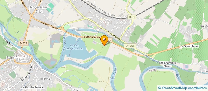 localisation de l'entreprise EARL CLAUDEL  SAINT ROMAIN SUR CHER