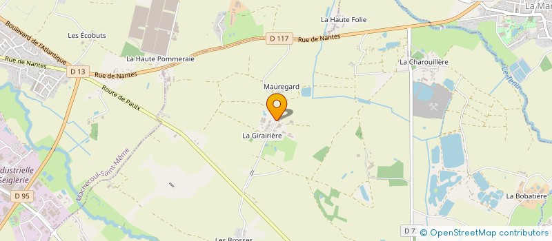 localisation de l'entreprise EARL CLAVIER à PAULX