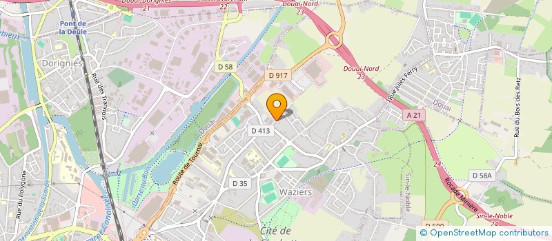 localisation de l'entreprise EARL CLIQUET  WAZIERS