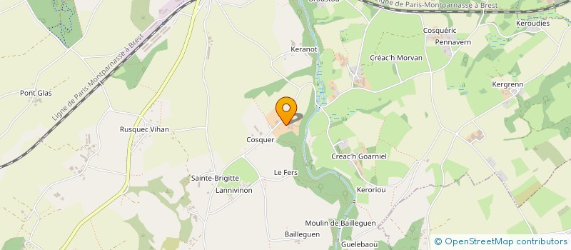 localisation de l'entreprise EARL CLOOTS  SAINT-THEGONNEC LOC-EGUINER