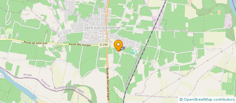 localisation de l'entreprise EARL CLOS DELORME ET FILS  SAINT-JUST-D'ARDECHE