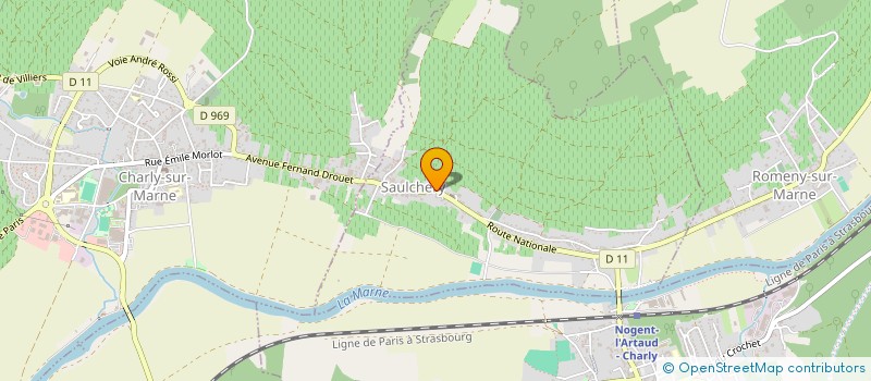 localisation de l'entreprise EARL CLOSSON THIERRY  SAULCHERY