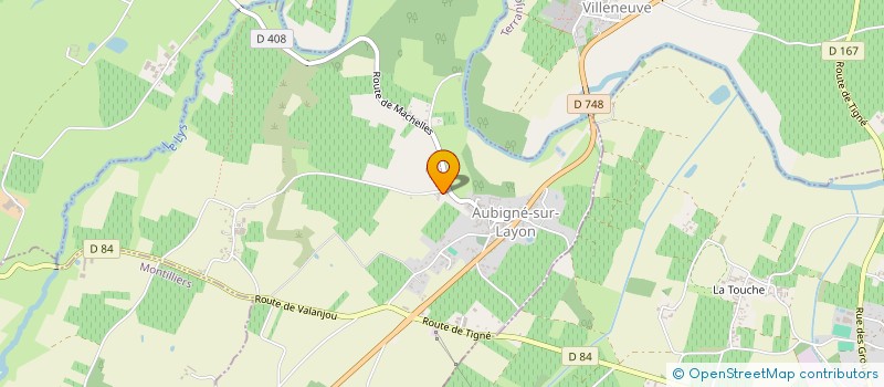 localisation de l'entreprise EARL COCHARD ET FILS à AUBIGNE-SUR-LAYON