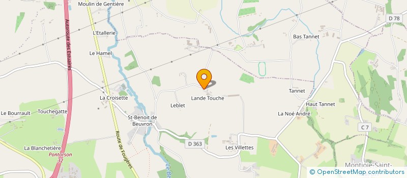 localisation de l'entreprise EARL COCO BIO à SAINT-JAMES