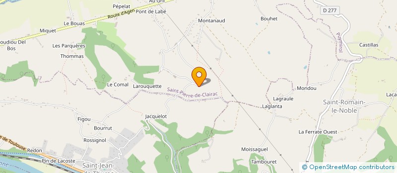 localisation de l'entreprise EARL COCORIBIO à SAINT-PIERRE-DE-CLAIRAC