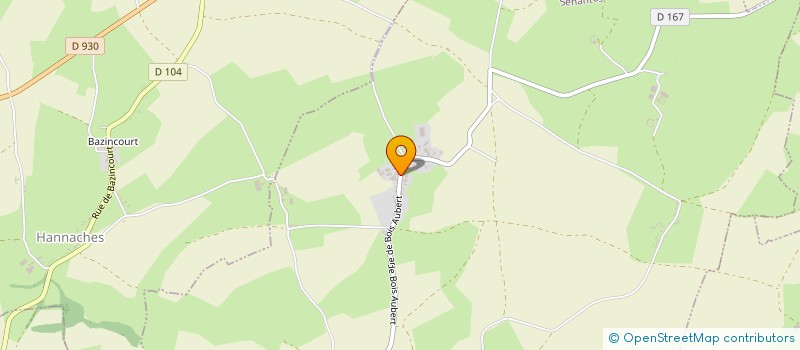 localisation de l'entreprise EARL COCU  SENANTES