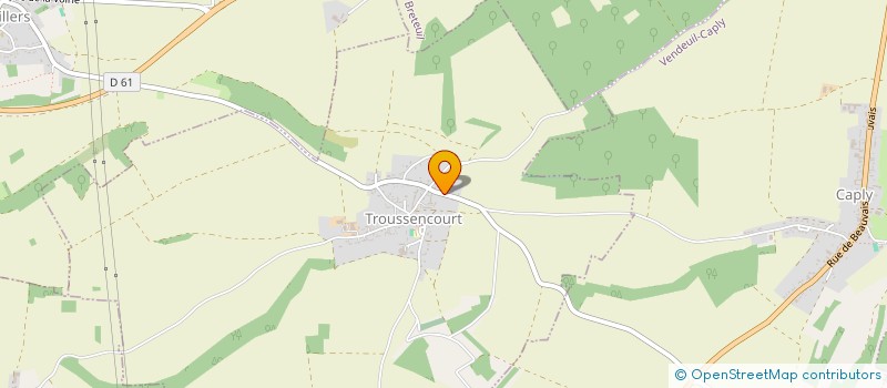 localisation de l'entreprise EARL COEUILLET  TROUSSENCOURT