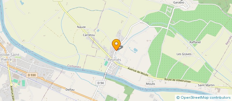 localisation de l'entreprise EARL COGOREUX  REYNIES