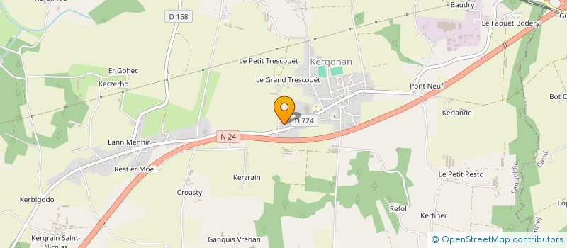 localisation de l'entreprise EARL COHONNER THIERRY  LANGUIDIC