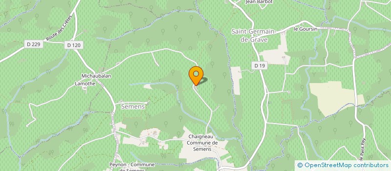 localisation de l'entreprise EARL COIFFARD-LAPORTE  SEMENS