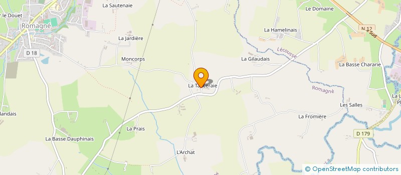 localisation de l'entreprise EARL COJEAN à ROMAGNE