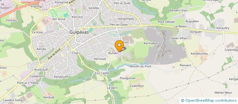 localisation de l'entreprise EARL COLIN à GUIPAVAS