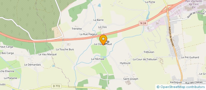 localisation de l'entreprise EARL COLLEAUX HERVE à GUER