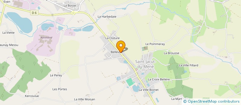 localisation de l'entreprise EARL COLLET BELLEVUE à LE MENE