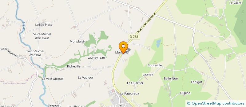 localisation de l'entreprise EARL COLLEU  PLOUGUENAST-LANGAST