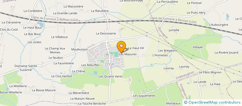 localisation de l'entreprise EARL COLLEU à CHATEAUGIRON