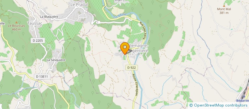 localisation de l'entreprise EARL COMBES MATHIEU à VILLEMAGNE-L'ARGENTIERE