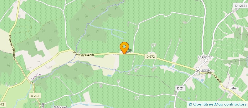 localisation de l'entreprise EARL COMIN-GUICHENEY  SOUSSAC