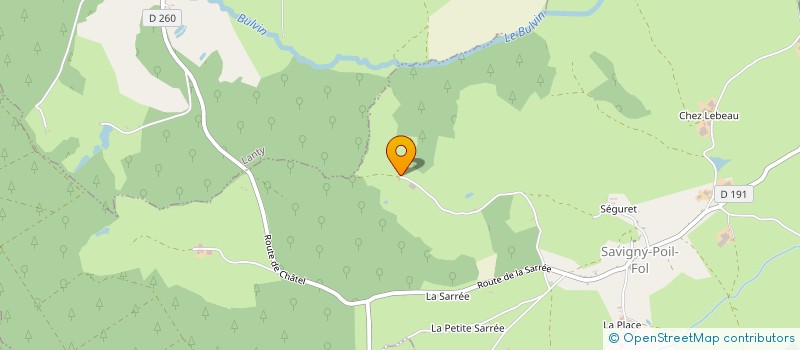 localisation de l'entreprise EARL COMMEAU à SAVIGNY-POIL-FOL