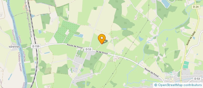 localisation de l'entreprise EARL COMPAIN  LA CHAPELLE-D'ALIGNE