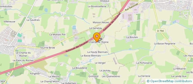 localisation de l'entreprise EARL COOK  GOSNE