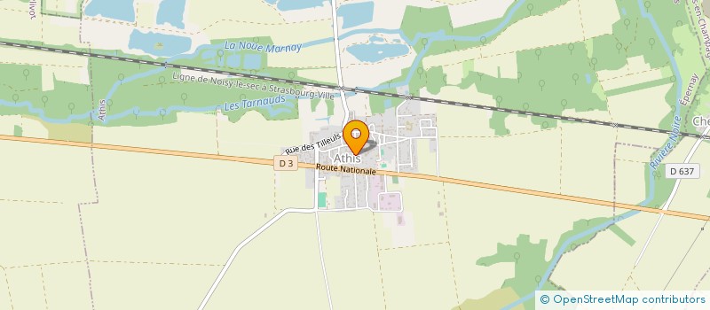 localisation de l'entreprise EARL COQUART  CHAMPIGNEUL-CHAMPAGNE