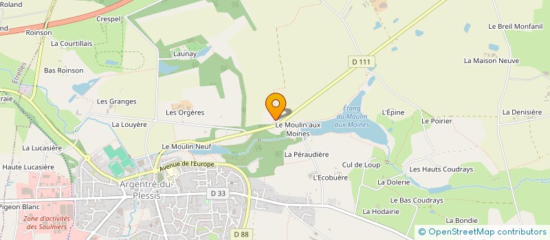 localisation de l'entreprise EARL COQUELIN à ETRELLES