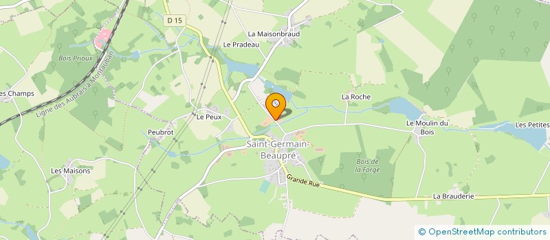 localisation de l'entreprise EARL CORAZZA à SAINT-GERMAIN-BEAUPRE
