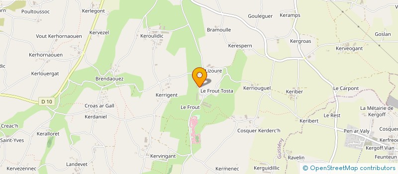 localisation de l'entreprise EARL CORBRAT à GUISSENY