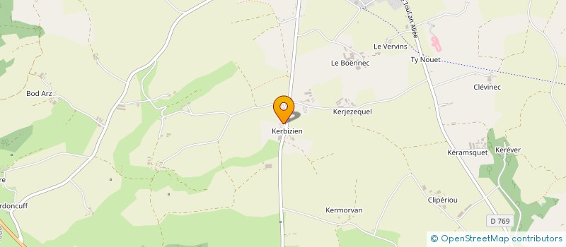 localisation de l'entreprise EARL CORCUFF  POULLAOUEN