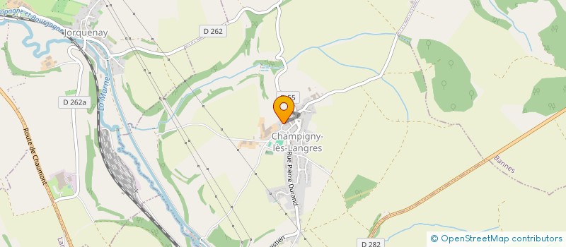 localisation de l'entreprise EARL CORDIVAL à CHAMPIGNY-LES-LANGRES