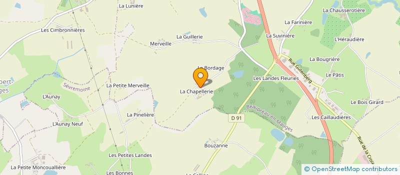 localisation de l'entreprise EARL CORMERAIS à MONTREVAULT-SUR-EVRE
