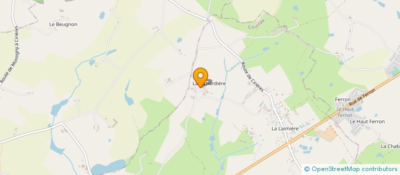 localisation de l'entreprise EARL CORNUAULT à COURLAY