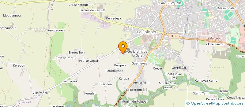 localisation de l'entreprise EARL CORRE-FV  LE FOLGOET