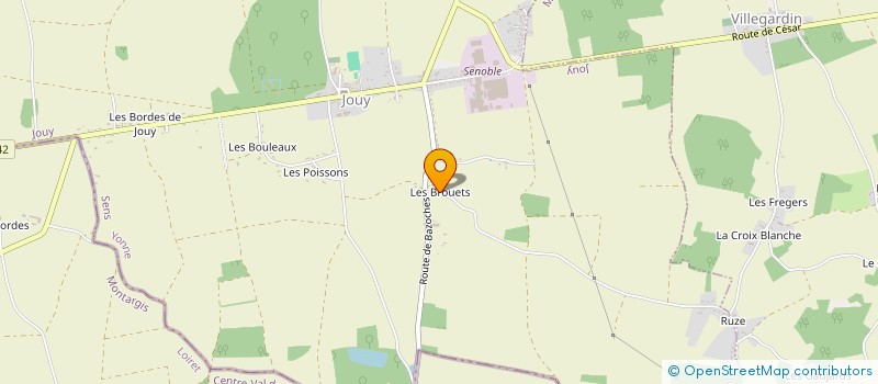 localisation de l'entreprise EARL CORSET à JOUY