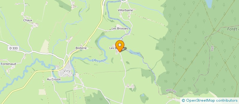 localisation de l'entreprise EARL CORTIER NICOLAS  VIRY