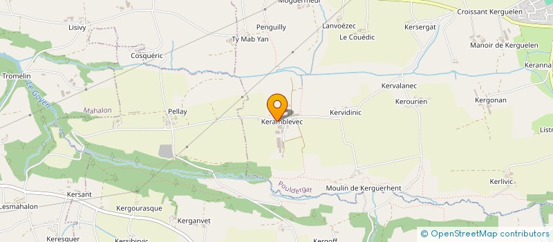 localisation de l'entreprise EARL COSQUER  POULDERGAT