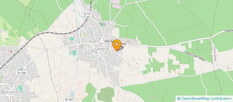 localisation de l'entreprise EARL COSTE DES MOLLIERES  GENERAC