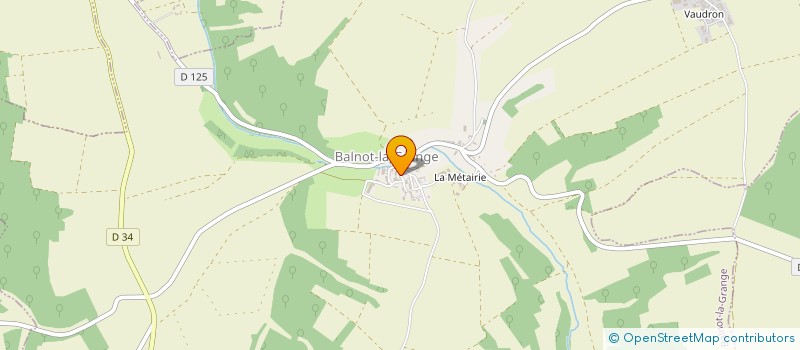 localisation de l'entreprise EARL COTTAN DECHAUD à BALNOT-LA-GRANGE