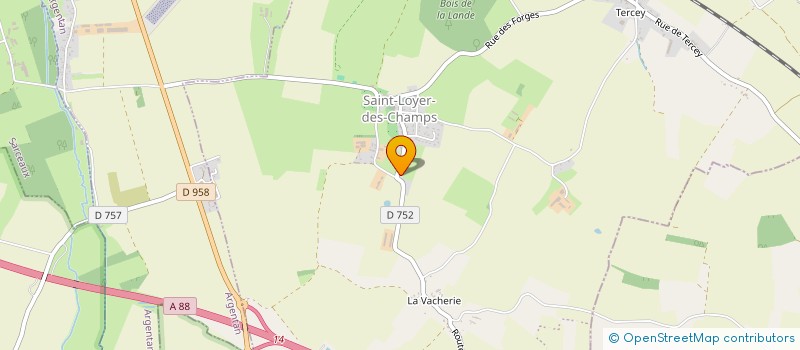localisation de l'entreprise EARL COTTEREAU à BOISCHAMPRE