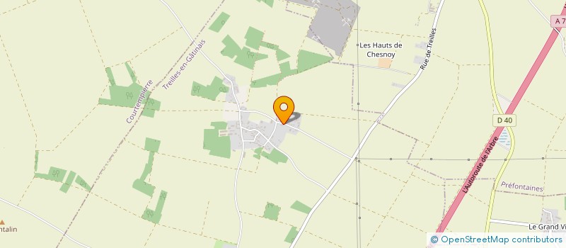 localisation de l'entreprise EARL COTTRET à TREILLES-EN-GATINAIS