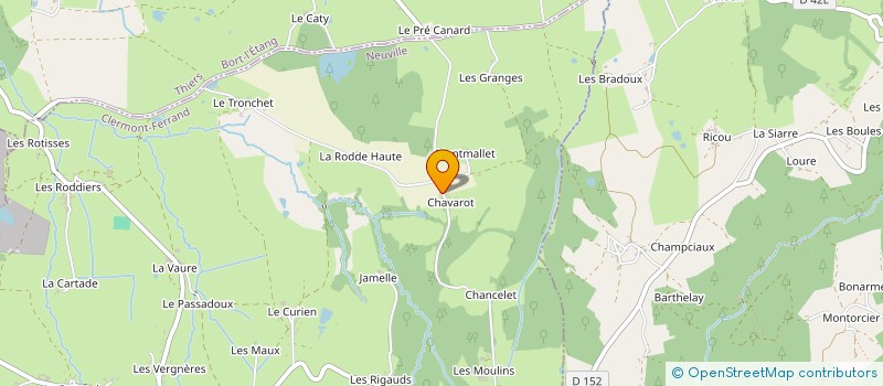 localisation de l'entreprise EARL COUDIGNAT  NEUVILLE