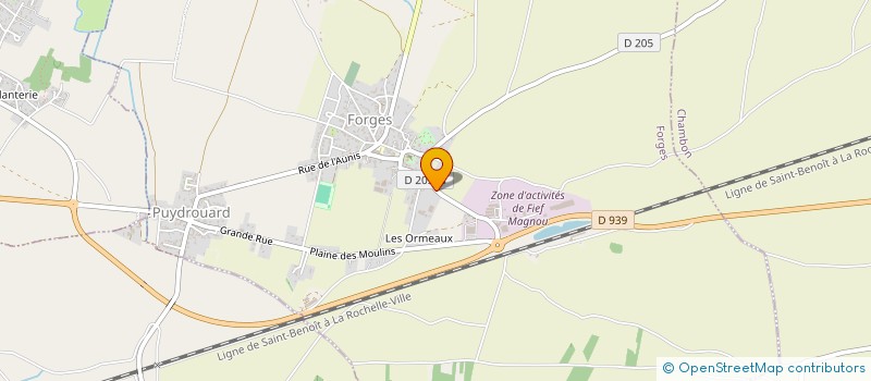 localisation de l'entreprise EARL COUDRIN  FORGES