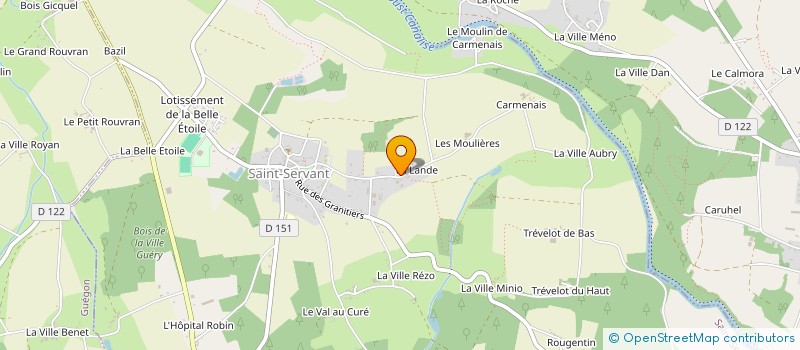 localisation de l'entreprise EARL COUESPEL à SAINT-SERVANT